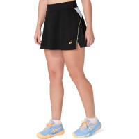 Falda Asics Campo De Padel Negro Azul Pedra  Oferta + Barato