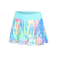 Falda Bidi Badu Melbourne Printed Wavy Aqua Mix Junior  Oferta + Barato