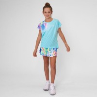 Falda Bidi Badu Melbourne Printed Wavy Aqua Mix Junior  Oferta + Barato
