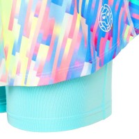 Falda Bidi Badu Melbourne Printed Wavy Aqua Mix Junior