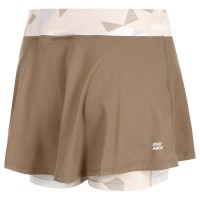 Falda Bidi Badu Paris Printed Wavy Marron Beige  Oferta + Barato