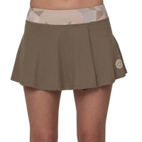 Falda Bidi Badu Paris Printed Wavy Marron Beige  Oferta + Barato