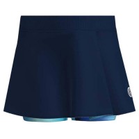 Falda Bidi Badu Spectrum Impresso Ondulado Azul Oscuro Aqua  Oferta + Barato