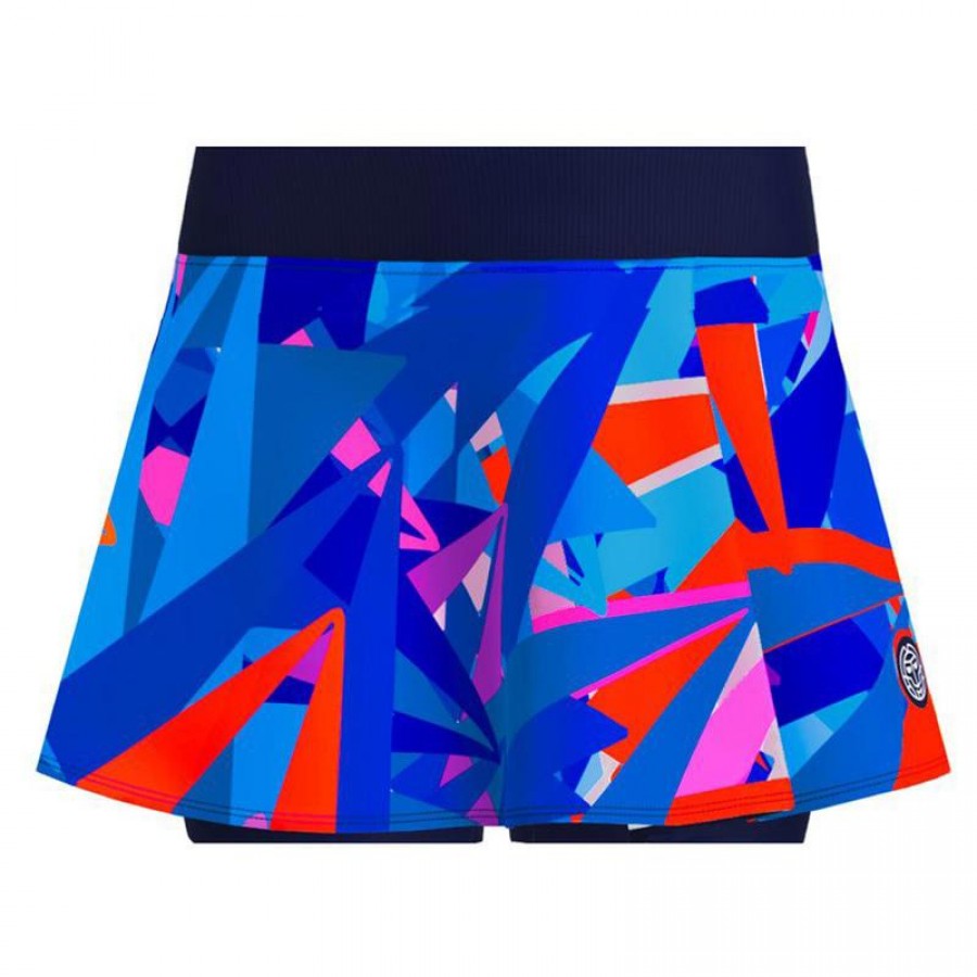 Falda Bidi Badu Spike Printed Wavy Azul Oscuro  Oferta + Barato