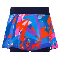 Falda Bidi Badu Spike Printed Wavy Azul Oscuro  Oferta + Barato