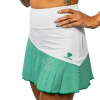 Saia Cartri Telma Verde Branco  Oferta + Barato
