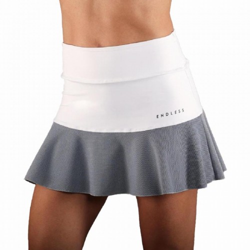 Falda Infinite Lace Blanco Plata Falda Infinite Lace Blanco Plata
