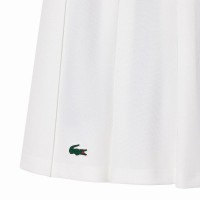 Jupe Lacoste Pique Blanc Vert  Offre - Pas cher