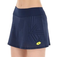 Skirt Lotto Superfast V Blue Denim Yellow Acid