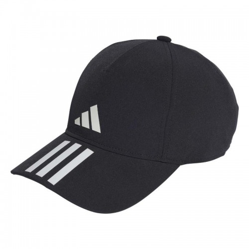 Gorra Adidas Aeroready Baseball 3 Bandas Negro Blanco Gorra Adidas Aeroready Baseball 3 Bandas Negro Blanco