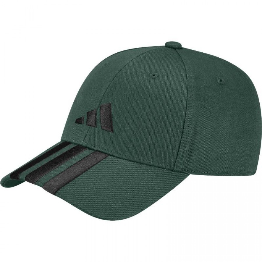 Cappellino Adidas Baseball 3 Strisce Verde Scuro  Offerta + Economico
