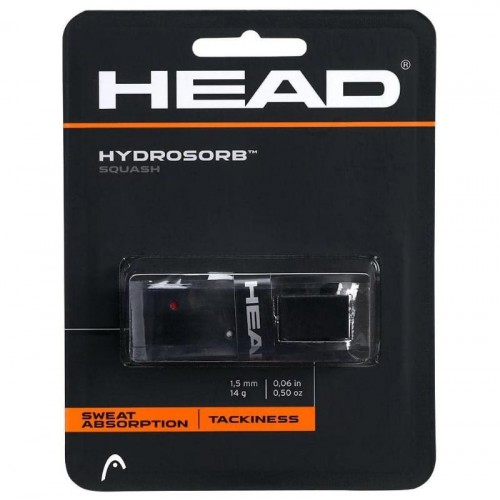 Impugnatura di ricambio Squash Head Hydrosorb Nero Rosso Impugnatura di ricambio Squash Head Hydrosorb Nero Rosso