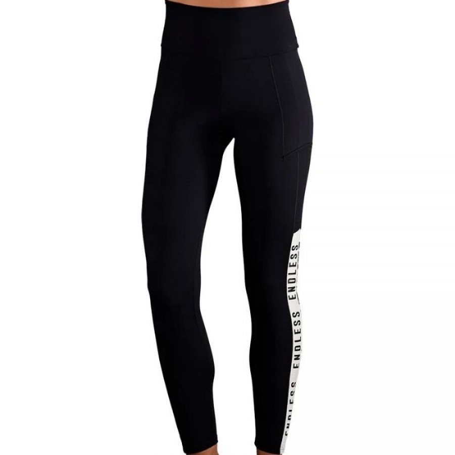 Mallas Endless Syncro Negro Dorado  Oferta + Barato