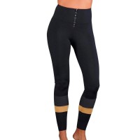 Mallas Endless Zip Negro Oro  Offer + Cheap
