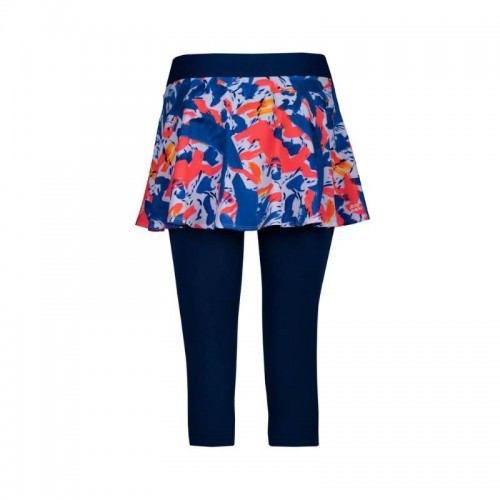 Saia Leggings Bidi Badu Faida Azul Escuro Vermelho Neon Saia Leggings Bidi Badu Faida Azul Escuro Vermelho Neon