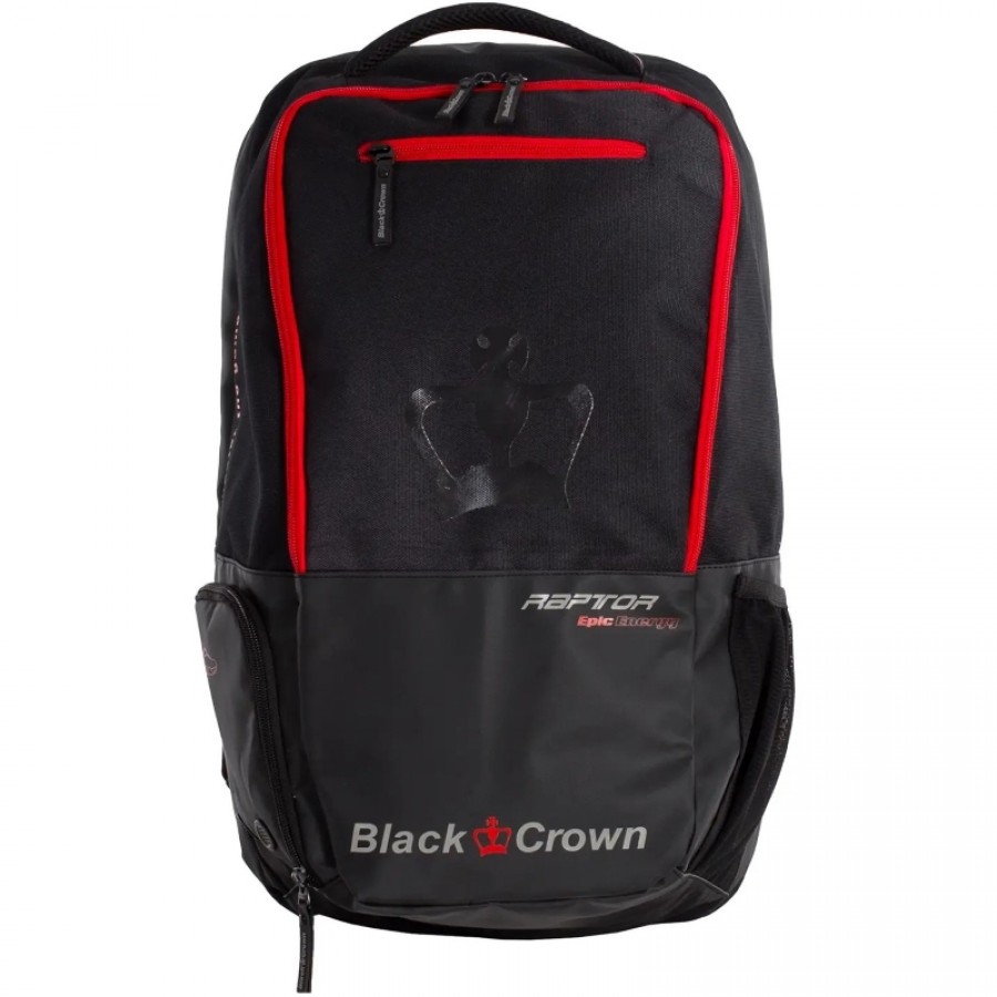 Mochila Black Crown Raptor Negro Rojo  Oferta + Barato