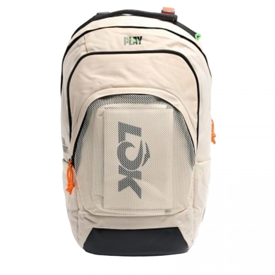 Mochila Lok Maxx Blanco Roto Naranja  Oferta + Barato
