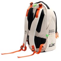 Mochila Lok Maxx Blanco Roto Naranja  Oferta + Barato