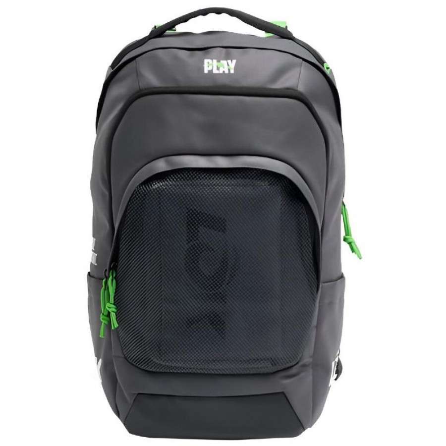 Lok Maxx Sac a dos Noir Gris Fonce Lime  Offre - Pas cher
