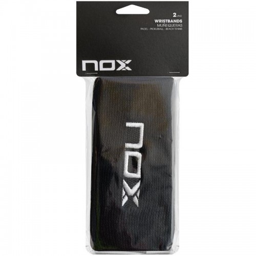 Munequeras Nox Largas Negro Logo Blanco 2 Unidades Munequeras Nox Largas Negro Logo Blanco 2 Unidades
