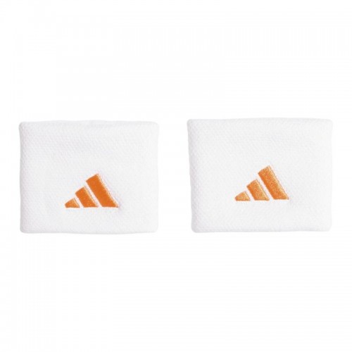 Adidas White Orange Wristbands 2 Units