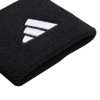 Muñequeras Adidas Negro Blanco 2 Unidades  Oferta + Barato