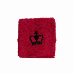 Black Crown Short Fluorescent Pink Wristbands 2 Units