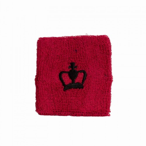 Muñequeras Black Crown Cortas Rosa Fluor 2 Unidades