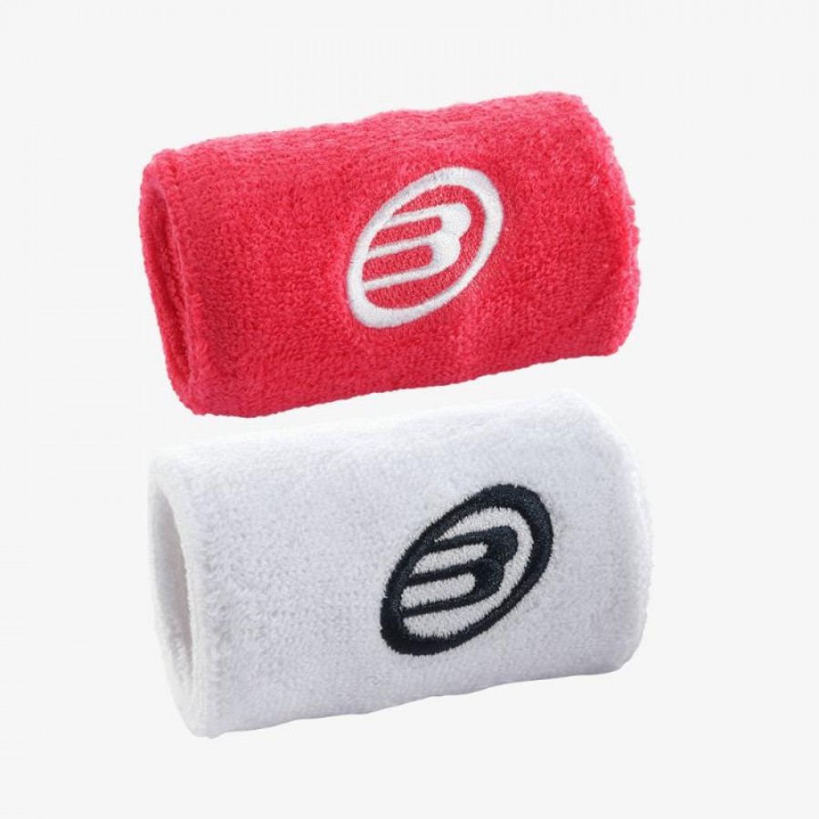 Munequeras Bullpadel BPMU2305 Frambuesa Blanco  Oferta + Barato