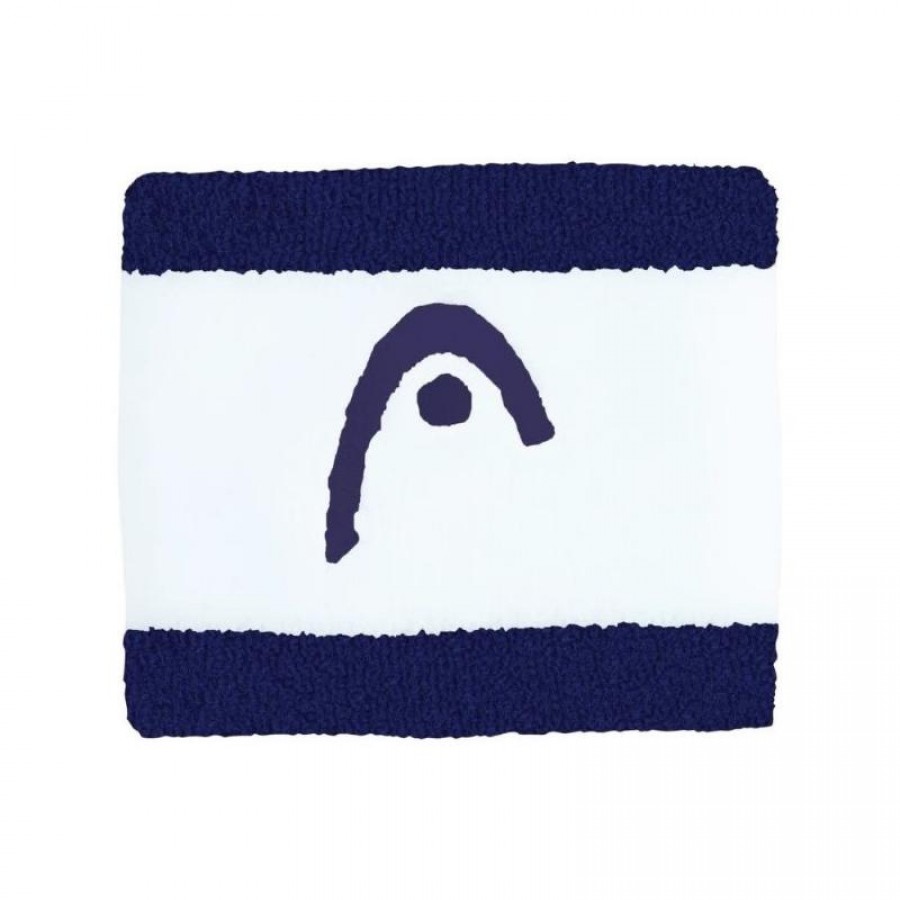 Munequeras Head Striped 2.5 Azul Marino Blanco 2 Unidades  Oferta + Barato