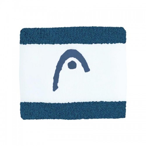Pulseiras de cabeca listrada 2,5 azul azul-petroleo branco 2 unidades Pulseiras de cabeca listrada 2,5 azul azul-petroleo branco 2 unidades