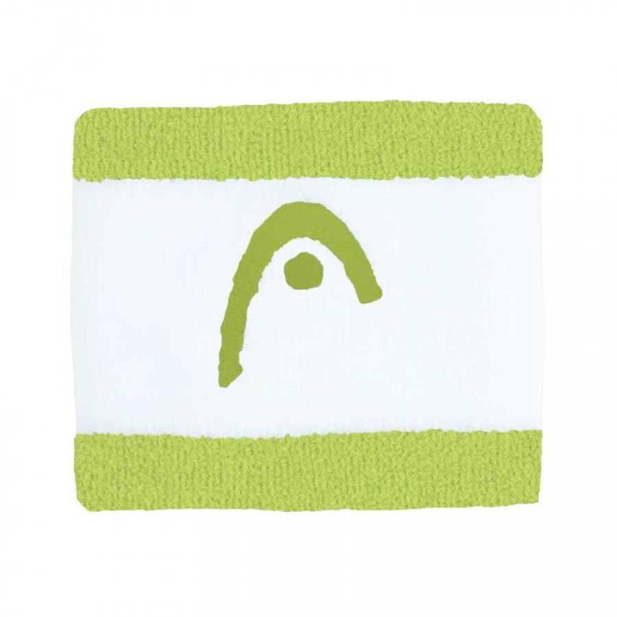 Munequeras Head Striped 2.5 Lima Blanco 2 Unidades  Oferta + Barato