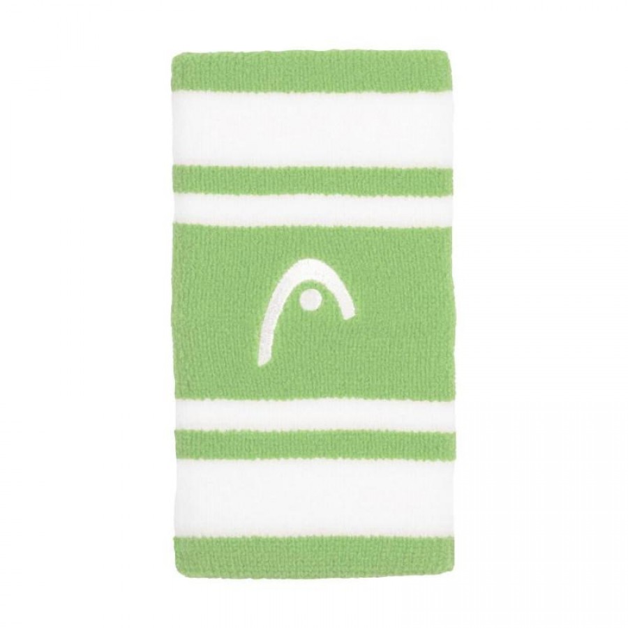 Munequeras Head Striped 5 Verde Blanco 2 Unidades  Oferta + Barato