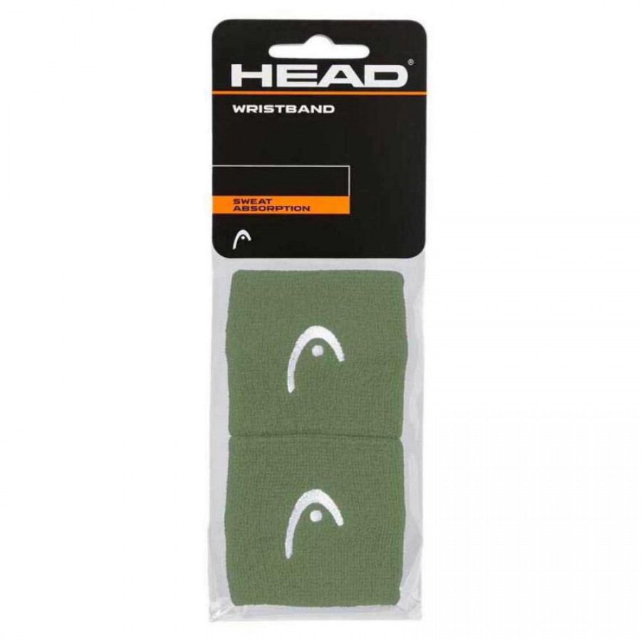 Munequeras Head Verde Claro 2,5'