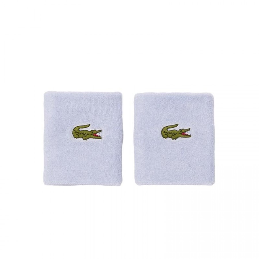 Muñequeras Lacoste Azul Celeste 2 Unidades