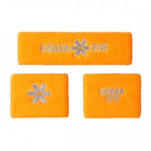 Munequeras Osaka Set 2.0 Naranja Gris 2 Unidades Munequeras Osaka Set 2.0 Naranja Gris 2 Unidades
