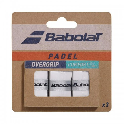 Overgrips Babolat Comfort Padel Blanco 3 Unidades