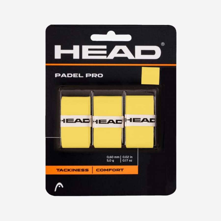 Overgrips Head Padel Pro Amarillo 3 Unidades