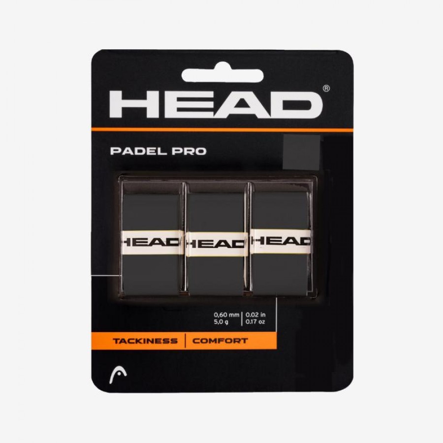 Overgrips Head Padel Pro Black 3 Units