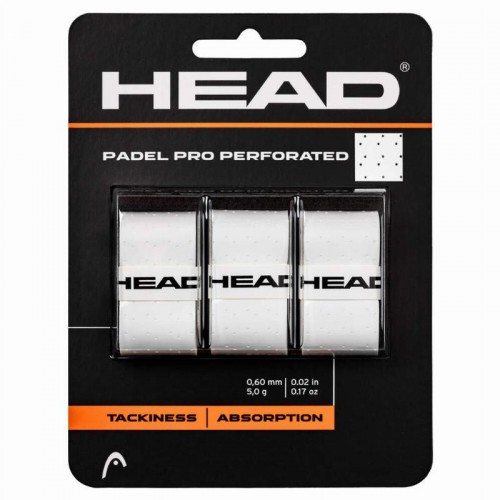 Overgrips Head Padel Pro Perforado Blanco 3 Unidades Overgrips Head Padel Pro Perforado Blanco 3 Unidades