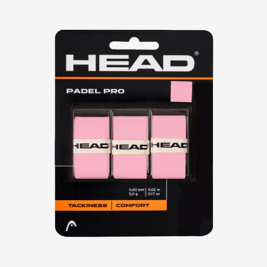 Overgrips Head Padel Pro Rosa 3 Unidades