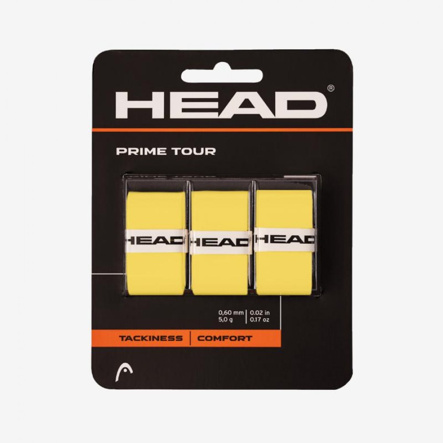 Overgrips Head Prime Tour Yellow 3 Units