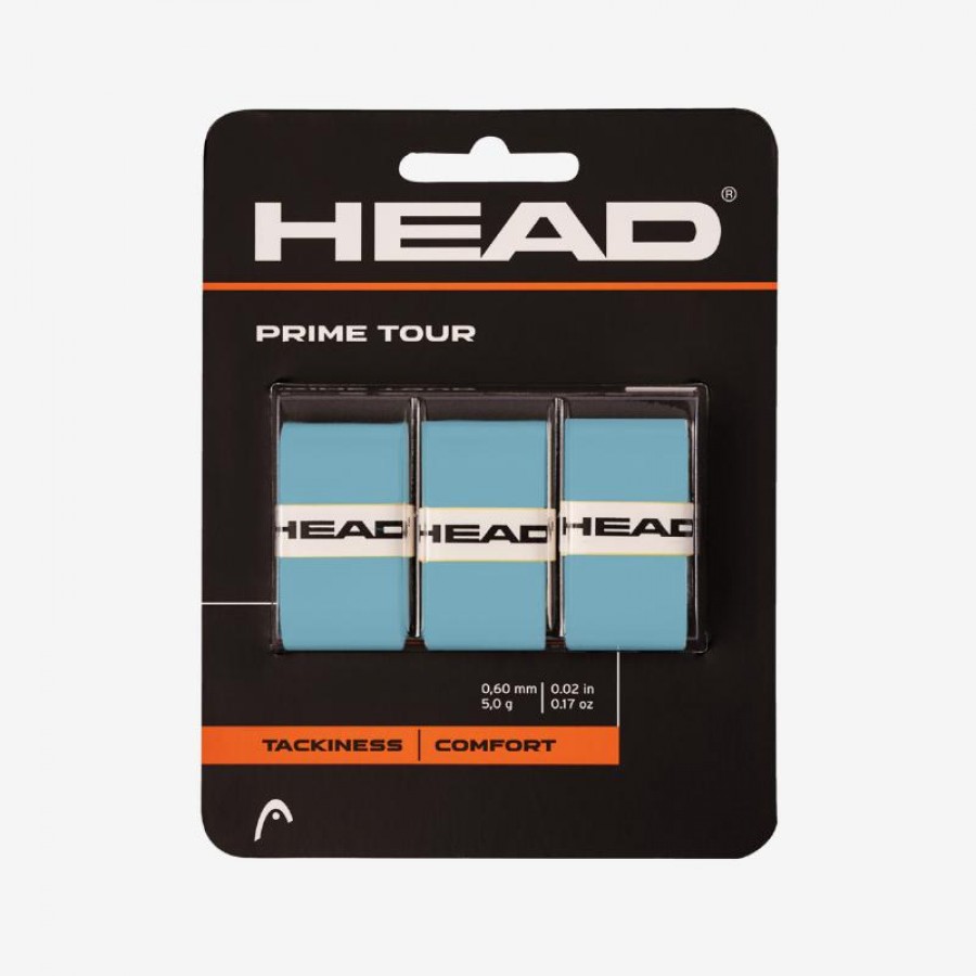 Overgrips Head Prime Tour Azul 3 Unidades