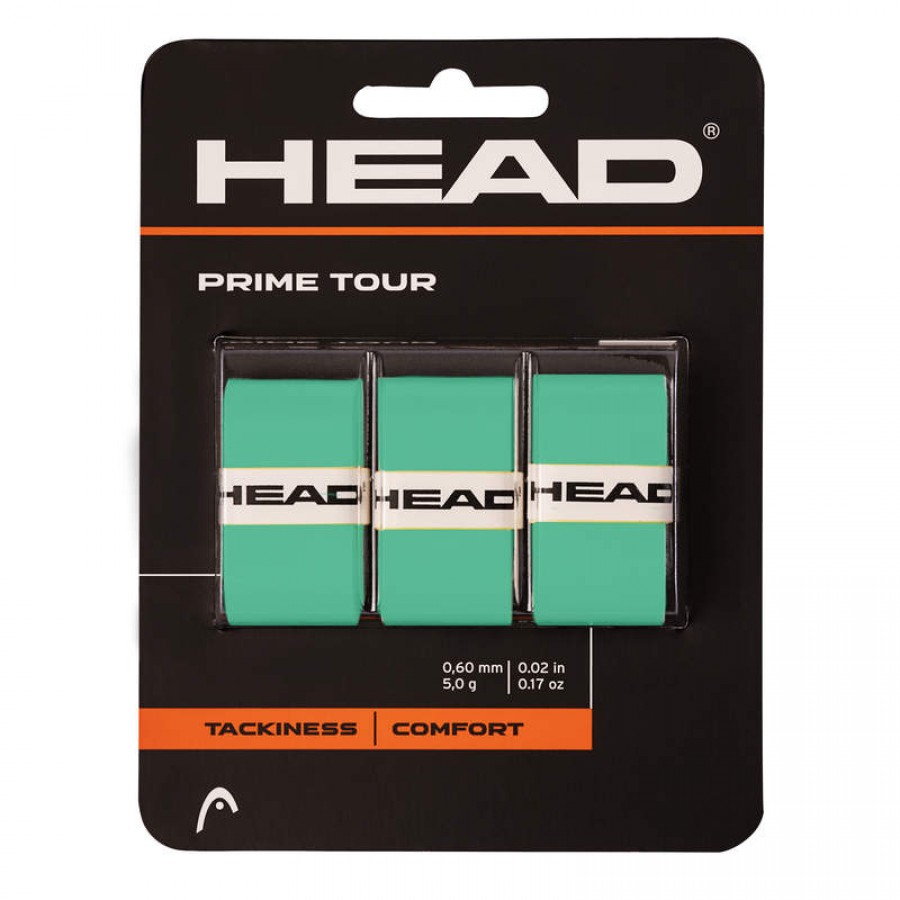 Overgrips Head Prime Tour Mint 3 Units  PADELPOINT Overgrips Head Prime Tour Mint 3 Units