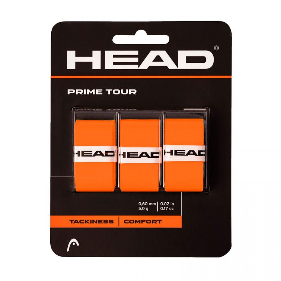 Overgrips Head Prime Tour Naranja 3 Unidades  Oferta + Barato