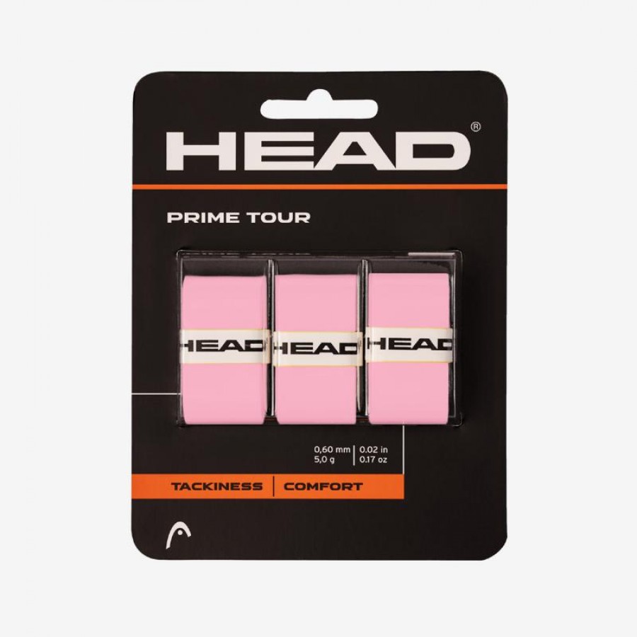Overgrips Head Prime Tour Pink 3 Units