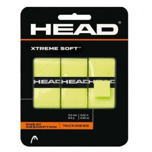 Overgrips Head Xtreme Soft Amarillo 3 Unidades Overgrips Head Xtreme Soft Amarillo 3 Unidades