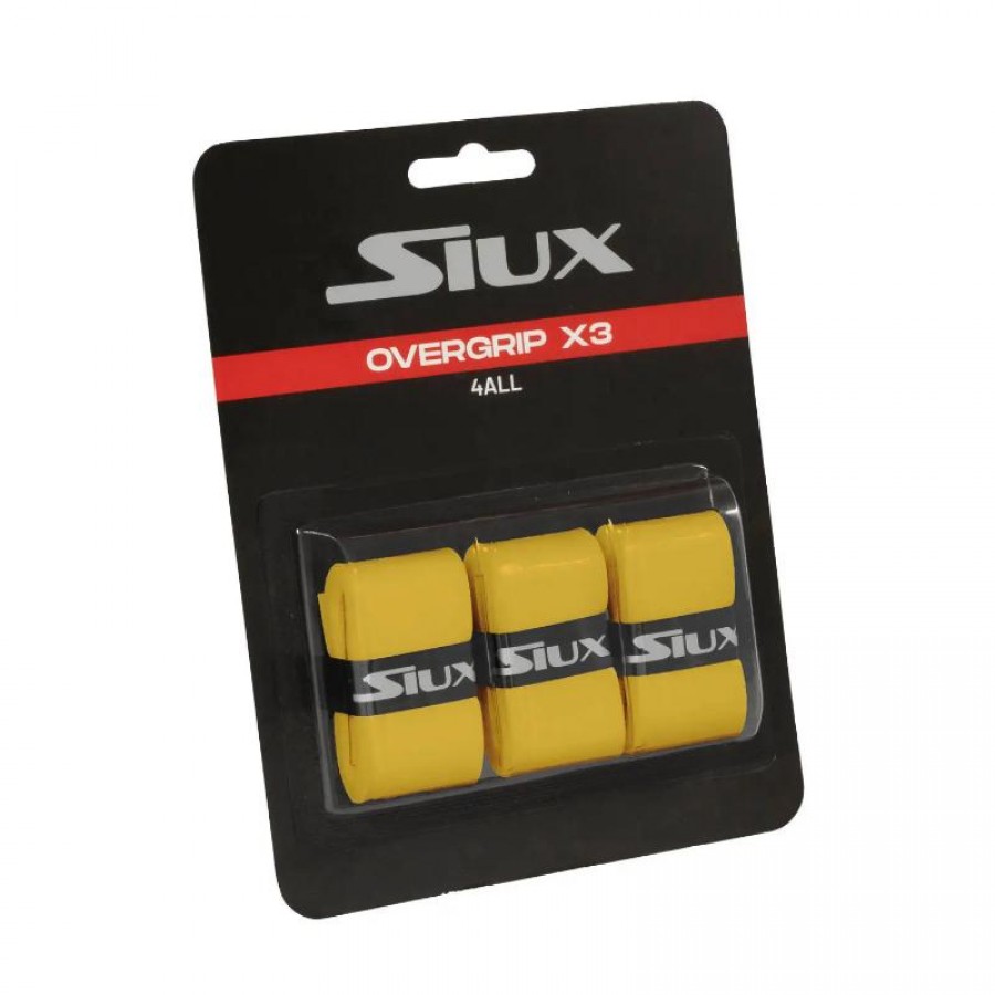 Siux For All Yellow Overgrips 3 Units  Offer + Cheap