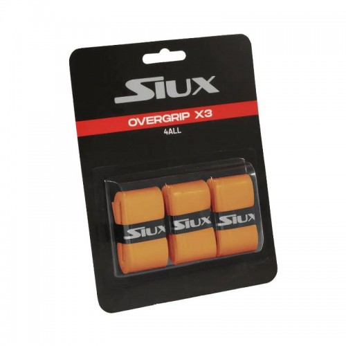 Siux For All Orange Overgrips 3 Unità Siux For All Orange Overgrips 3 Unità