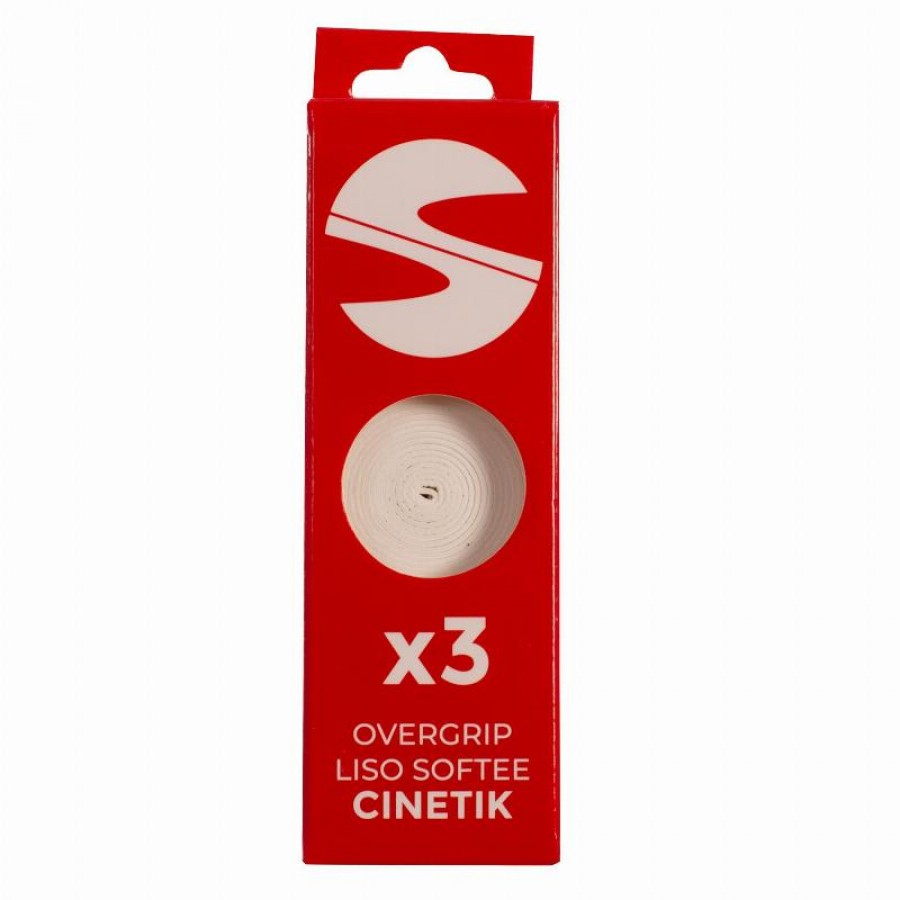 Softee Cinetik Smooth White Overgrips 3 unità